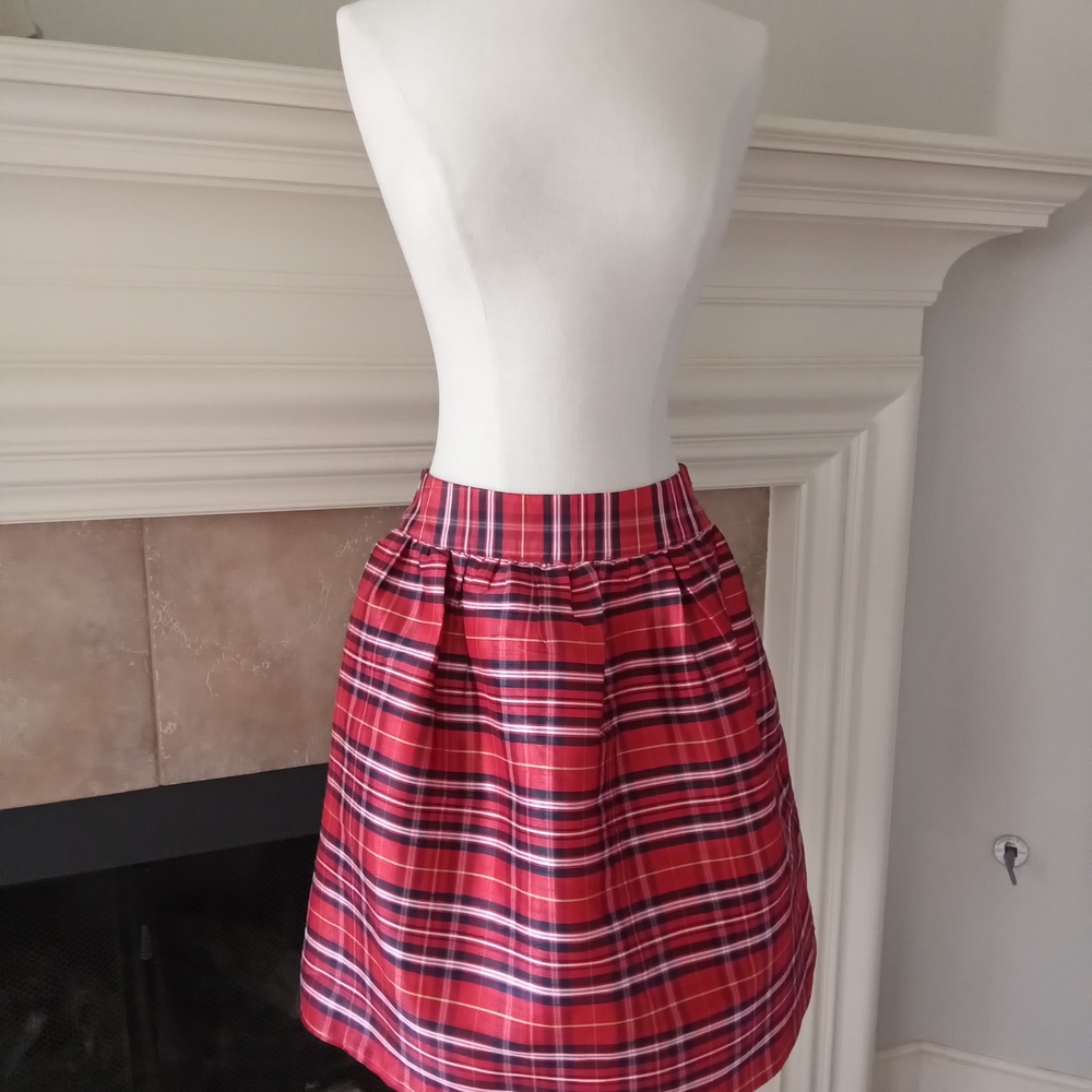 Crown & Ivy Red Midi Skirt